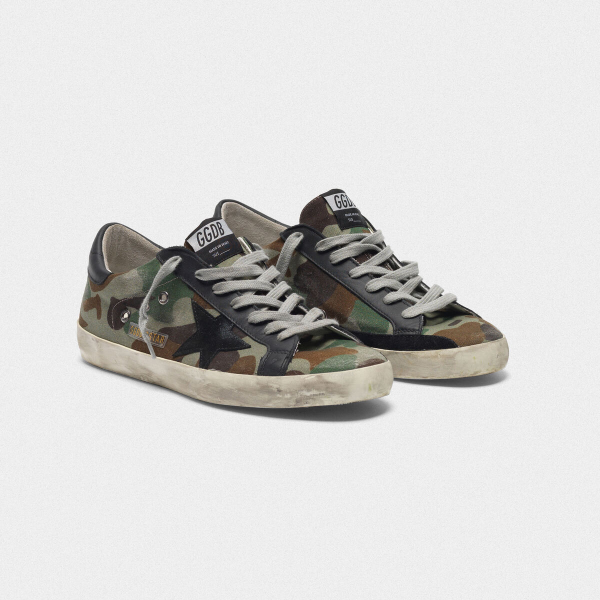 Superstar Superstar sneakers with custom-made camouflage pattern ...