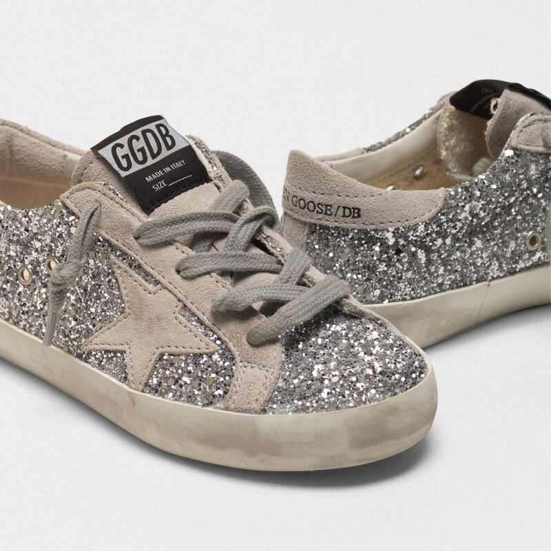 Superstar Superstar sneakers with silver glitter | Golden Goose Deluxe ...